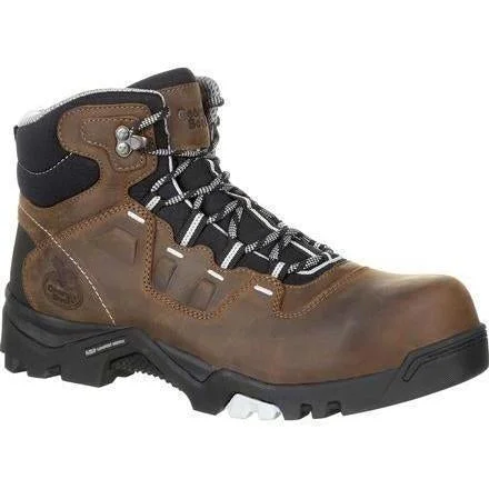 Men's ESD (electro - static discharge) work & safety boots for cleanroom environmentsGeorgia Men's Amplitude 5" Comp Toe WP Work Boot - Brown - GB00216