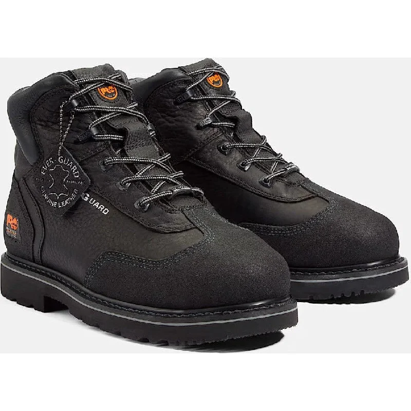 Men's work & safety boots with a chemical - resistant rubber soleTimberland Pro Men's Met Guard Steel Toe Work Boot- Black- TB185516214