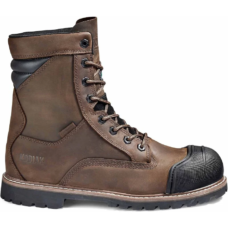 Men's work & safety boots with a flame - resistant upper for firefighting or welding workKodiak Men's Mckinney M.U.T 8" Comp Toe WP Work Boot -Brown- 4TEPDB