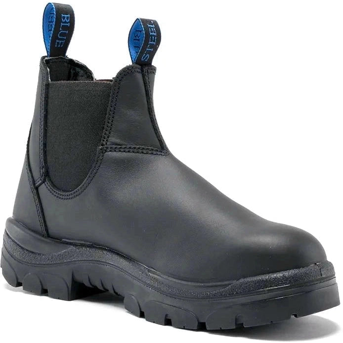 Men's chemical - resistant work & safety boots for laboratory useSteel Blue Hobart 6" WP Soft Toe TPU Outsole Work Boot -Black- 310901