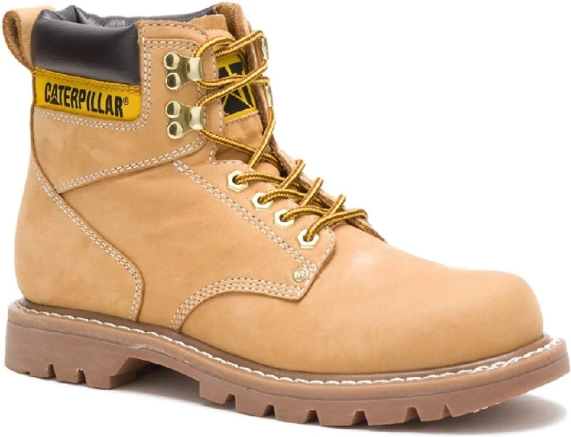 Men's work & safety boots with a chemical - resistant rubber soleCAT Men's Second Shift Soft Toe Work Boot - Honey - P70042