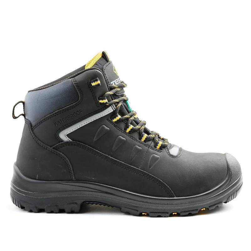 Men's work & safety boots with a gusseted tongue to keep out debrisMen's Terra Findlay 6" Waterproof Composite Toe Safety Work Boot - TR305205