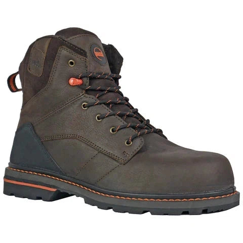 Men's work & safety boots with a quick - lace system for easy on and offHoss Men's Carson 6" Composite Toe Slip Resistant Work Boot - Brown 60413