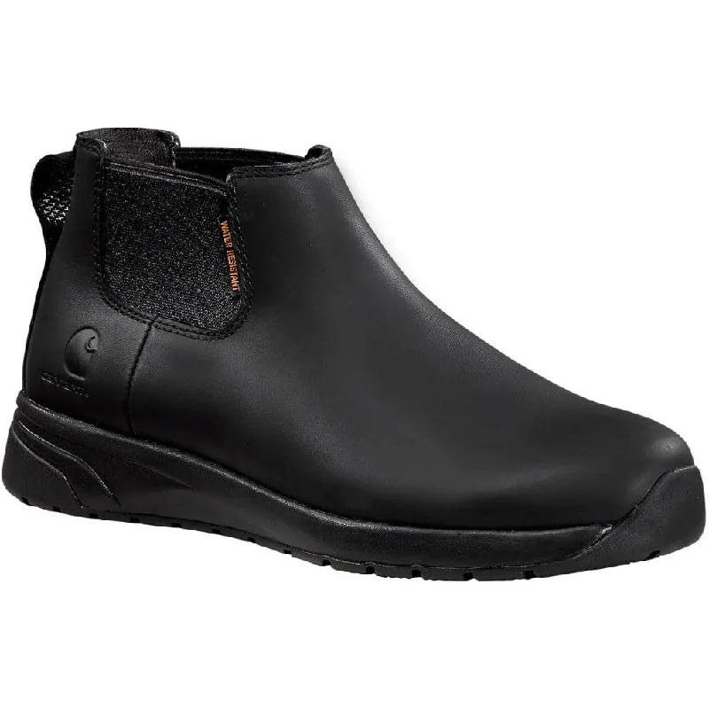 Men's chemical - resistant work & safety boots for laboratory useCarhartt Men's Force 4" Nano Toe WP Romeo Work Boot -Black- FA4414-M