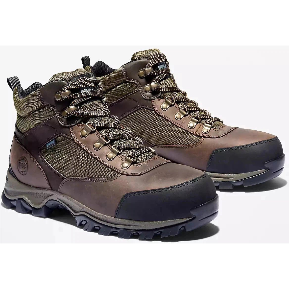 Men's puncture - resistant work & safety boots with Kevlar soleTimberland Pro Men's Keele Ridge Steel Toe WP Work Boot -Brown- TB1A1Q8O214