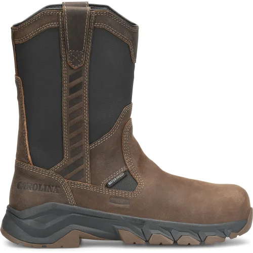 Men's electrical - hazard resistant work & safety boots with composite toeCarolina Men's Subframe 10" Comp Toe WP Work Boot -Brown- CA5557