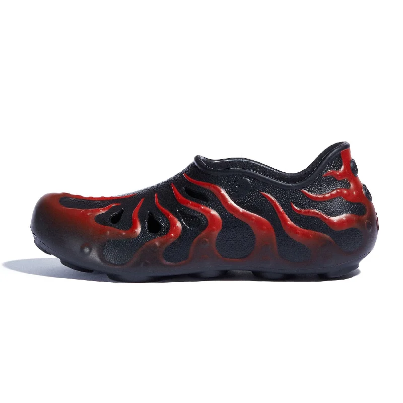 Men's sandals with a leather lining for comfortBlack & Red Octopus II Men