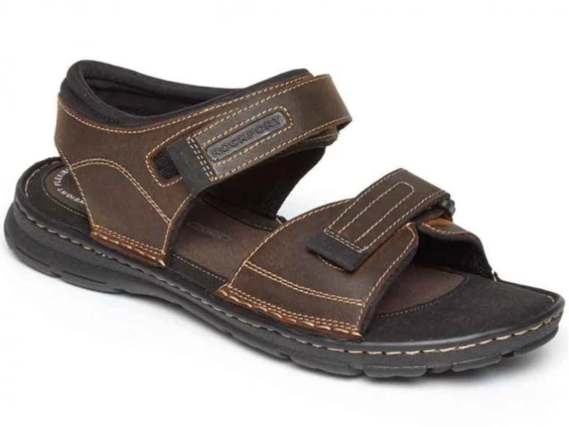 Men's sandals with a decorative buckle or charmMen's sandals with a decorative buckle or charmRockport Darwyn Qtr Strap - Men's Sandal