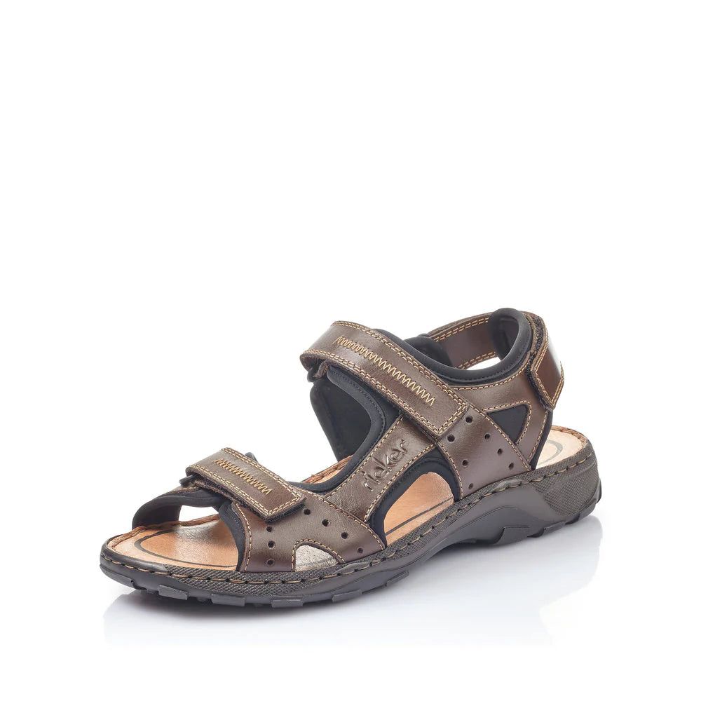 Men's sandals with a shock - absorbing insoleMen's sandals with a shock - absorbing insoleBenny - Brown