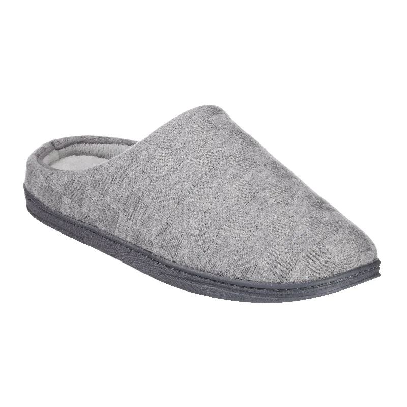 Men's slippers with a rubber sole for outdoor useMen's Sweater Knit Maxwell Clog Slippers