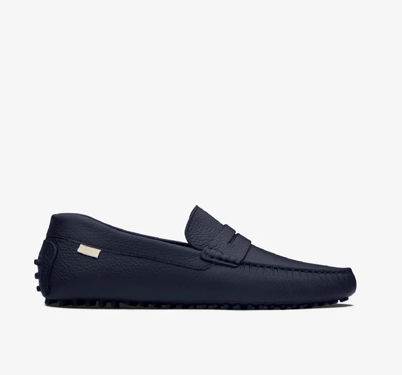 Men's loafers with a cushioned footbedDriver | Navy Pebbled