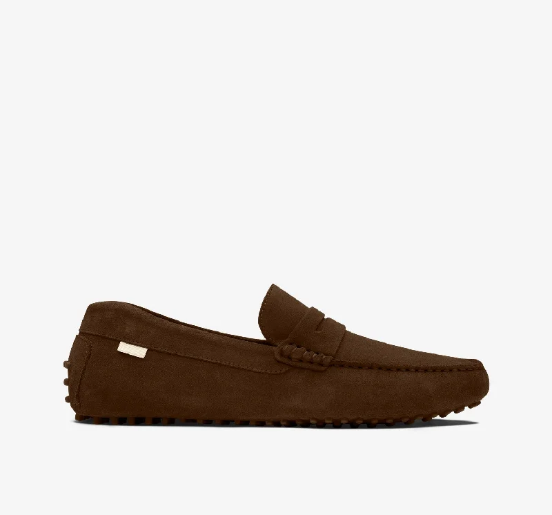 Men's loafers with a cushioned footbedDriver | Chocolate