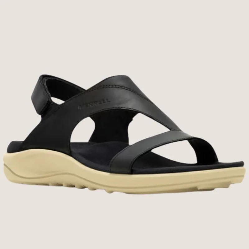 Men's sandals with a rubber sole for tractionMerrell District 4 Luxe Backstrap Sandal