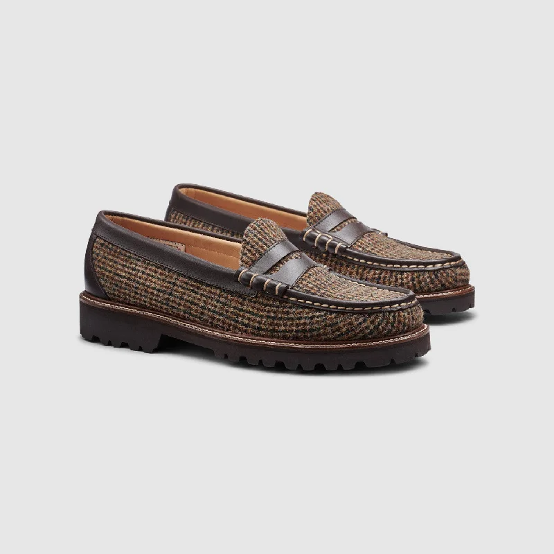 Men's loafers with a pointed toe for a stylish appearanceMENS LARSON HARRIS TWEED LUG WEEJUNS LOAFER