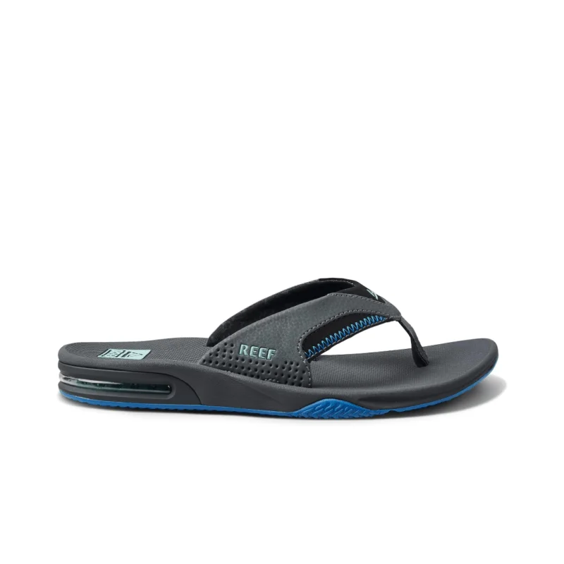 Men's sandals with a toe post designMen's sandals with a toe post designReef Men's Fanning Flip Flops - Gunmetal/Ocean