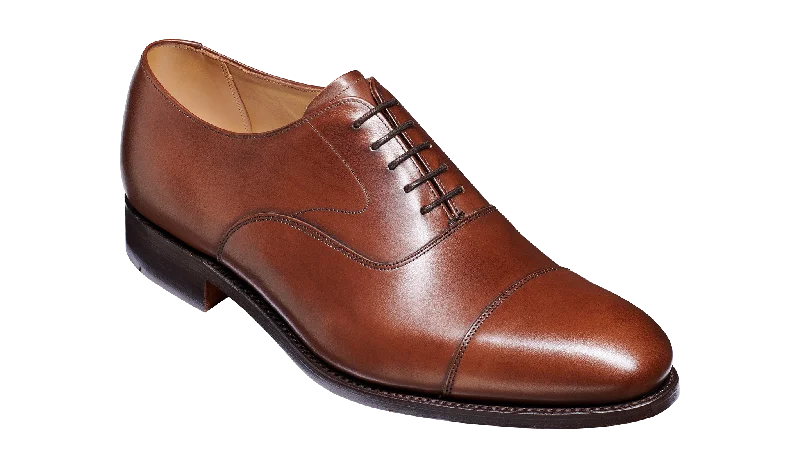 Men's Oxford shoes with a shock - absorbing insole and a leather liningMalvern - Dark Walnut Calf