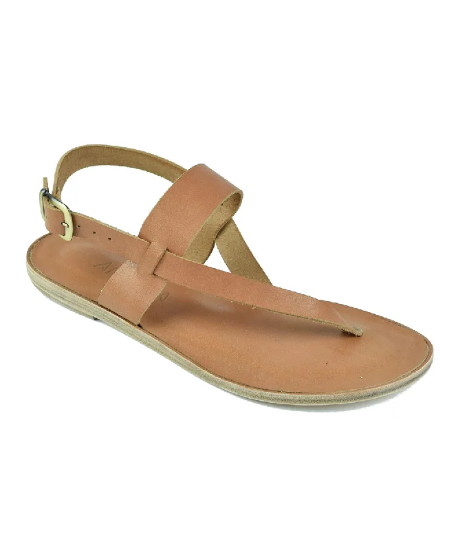 Men's sandals with a padded heelPacific HWY - Soft Leather Thong Sandal | Tan