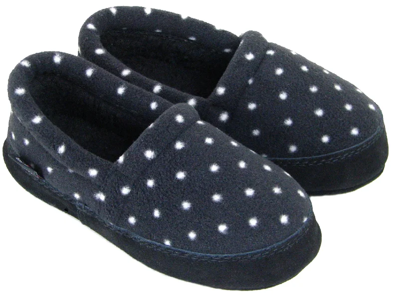 Men's slippers with a logo patch on the sidePolar Feet Kids' Perfect Mocs Domino