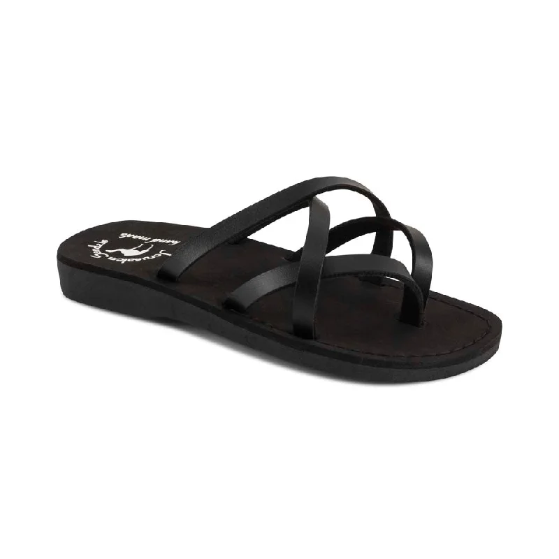 Flip - flop style men's sandals for beach wearTamar Vegan - Leather Alternative Sandal | Black