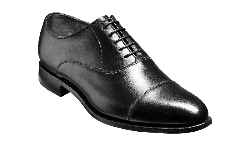 Men's leather Oxford shoes with a plain toeDuxford - Black Calf