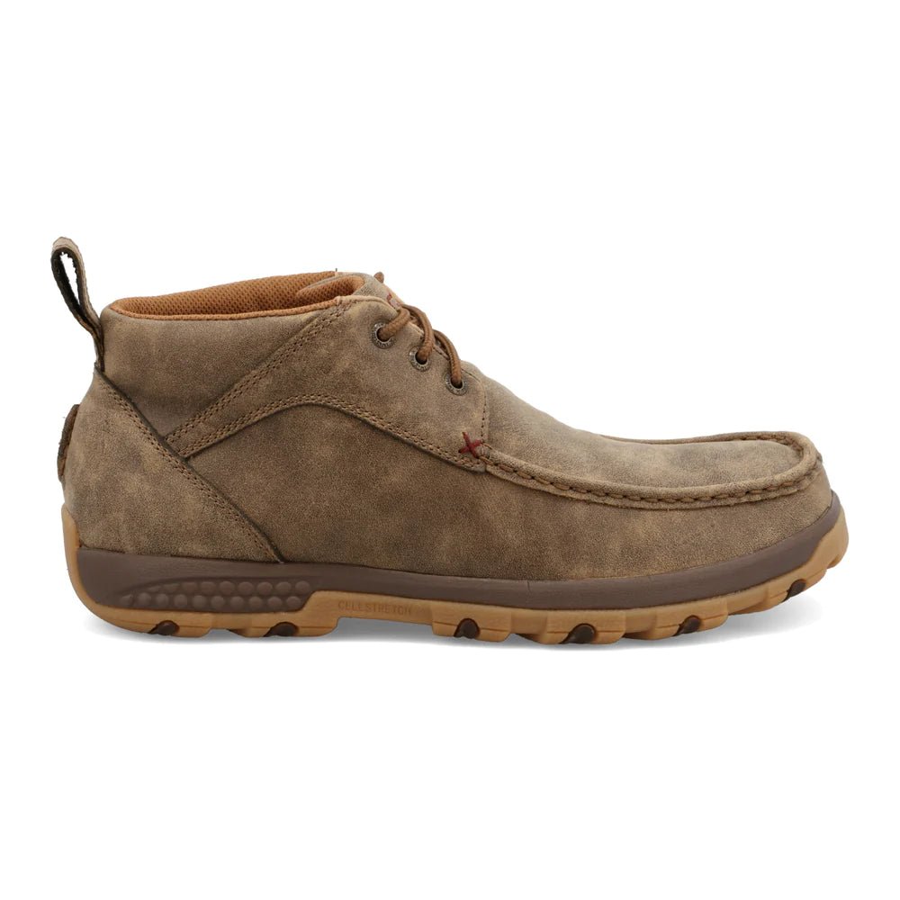 Men's Oxford shoes with a leather lining for breathabilityTwisted X Men's Chukka Driving Moc MXC0001 - Bomber