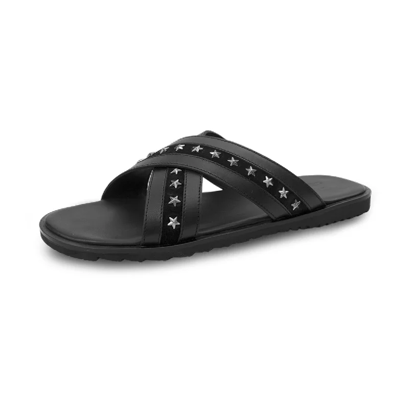 Men's sandals with a stretchy strap for a better fitMen's sandals with a stretchy strap for a better fitIbiza XL - Polish Vachetta - Black