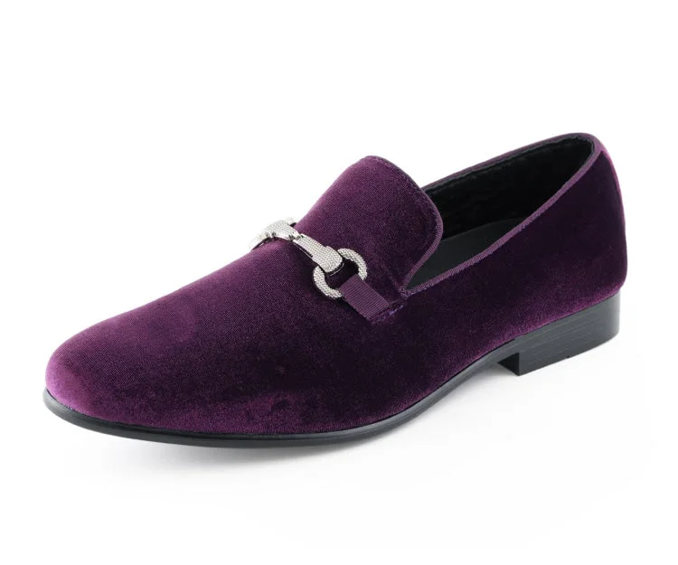 Men's loafers with a smooth leather finishHarrison Purple