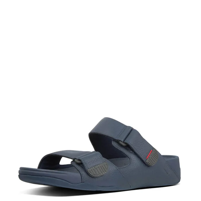 Men's sandals with a buckle closureMen's sandals with a buckle closureFitFlop Men's Gogh Moc Slide Sandals - Midnight Navy