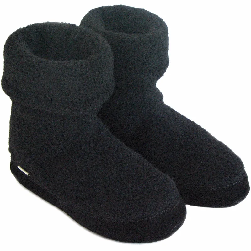 Slipper - boot style men's slippers for cold feetPolar Feet Women's Snugs - Black Berber