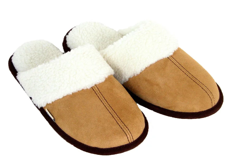 Slipper - boot style men's slippers for cold feetPolar Feet Women's Fine Suede Scuffs