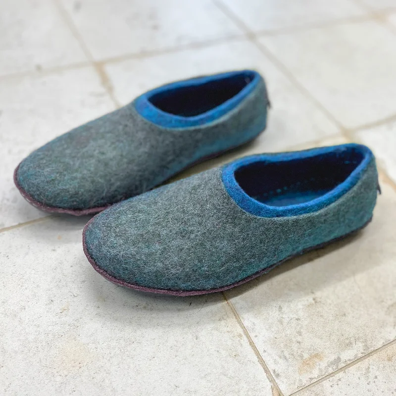 Men's slippers with a memory foam insole2in1 - Dual-Layered Felted Wool House Slippers for Men