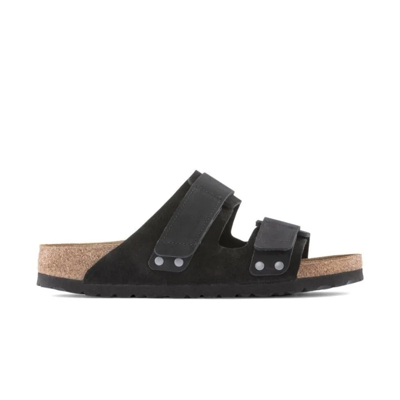 Men's sandals with a wide strap for supportMen's sandals with a wide strap for supportBirkenstock Uji - Black Suede