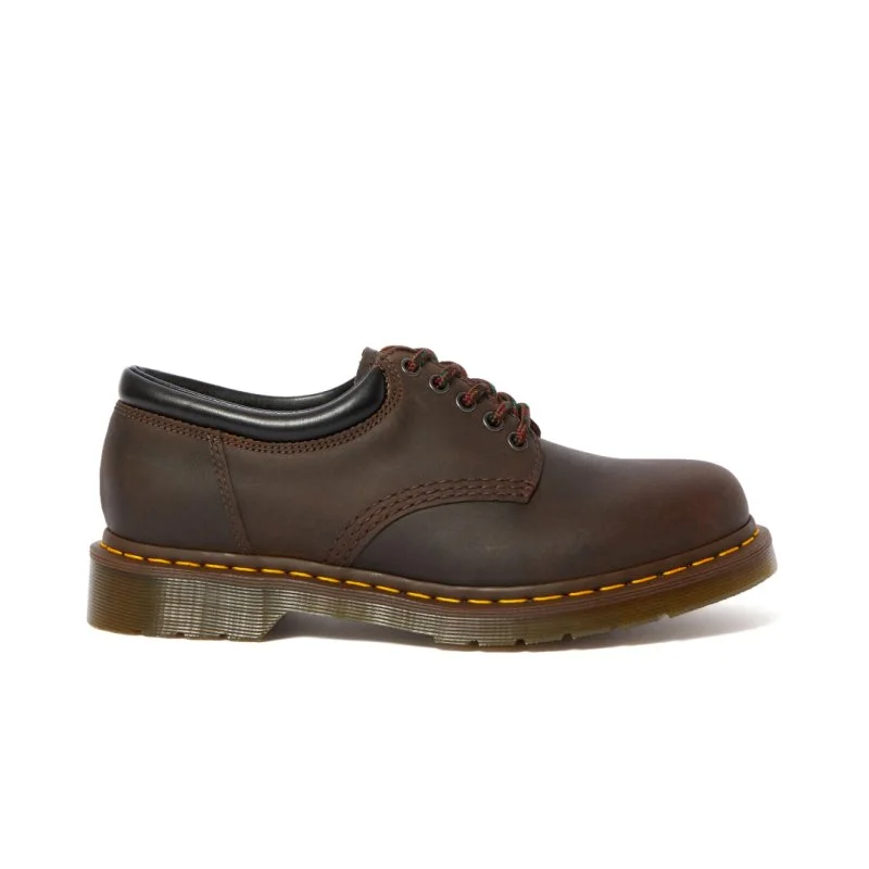 Men's Oxford shoes with a double - buckle strapDr. Martens 8053 - Dark Brown Crazy Horse