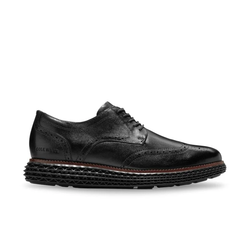 Men's Oxfords with a lace - up closure and a narrow fitCole Haan Men's OriginalGrand 2.0 Wingtip - Black