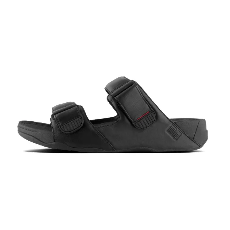 Men's sandals with a wide strap for supportMen's sandals with a wide strap for supportFitFlop Men's Gogh Moc Slide Sandals - Black