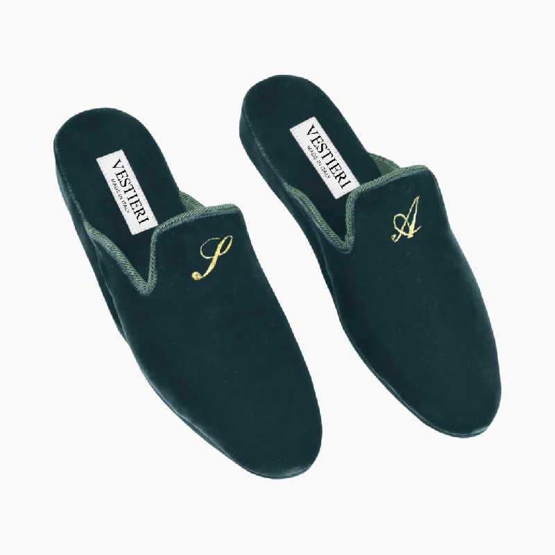 Slipper - boot style men's slippers for cold feetFarnese Green Slippers