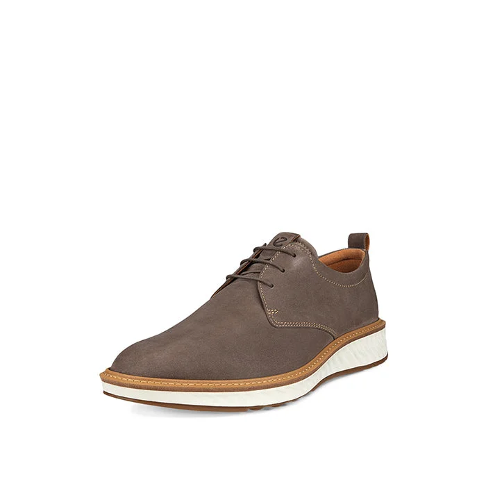 Men's Oxford shoes with a leather lining for breathabilityMens Ecco St 1 Hybrid in Dark Clay