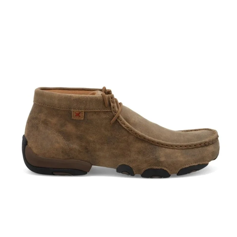 Men's Oxfords with a cap - toe design and a rubber heelTwisted X Men's "The Original" Chukka Driving Moc MDM0003 - Bomber