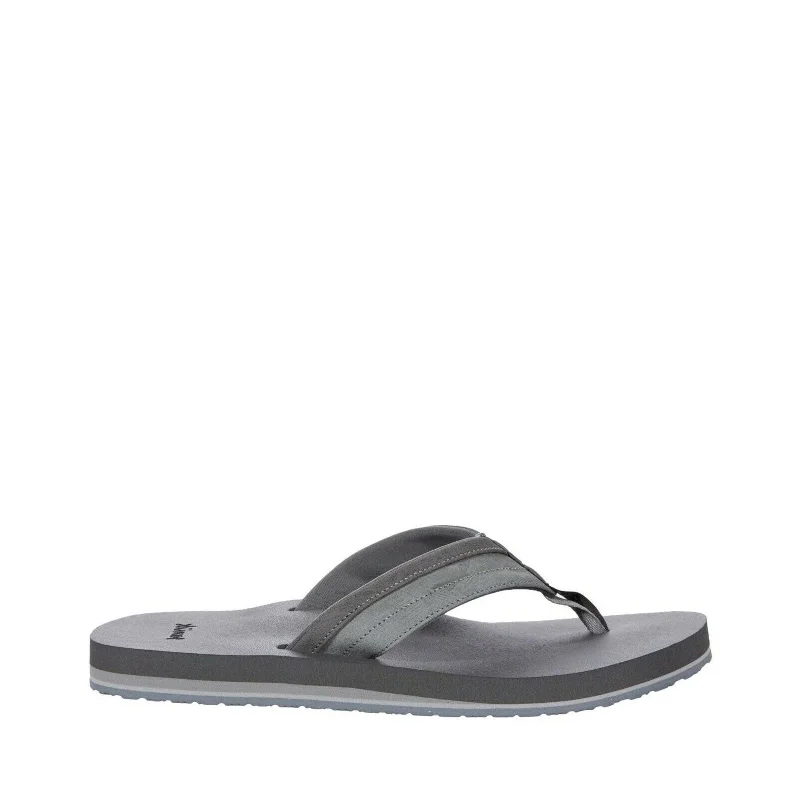 Men's sandals with a shock - absorbing insoleMen's Shoes Sanuk ZIGGY Flip Flop Water-Resistant Sandals 1116734 GREY