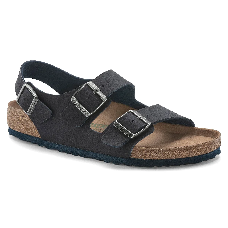 Men's sandals with a perforated leather upper for ventilationBirkenstock Milano Vegan