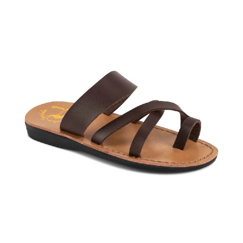 Men's sandals with a padded heelThe Good Shepherd  Vegan - Leather Alternative Sandal | Brown