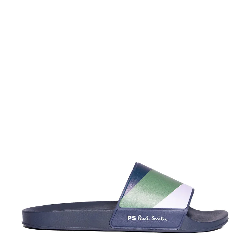 Men's sandals with a durable outer soleMen's sandals with a durable outer solePaul Smith Nyro Sliders Lilac And Khaki