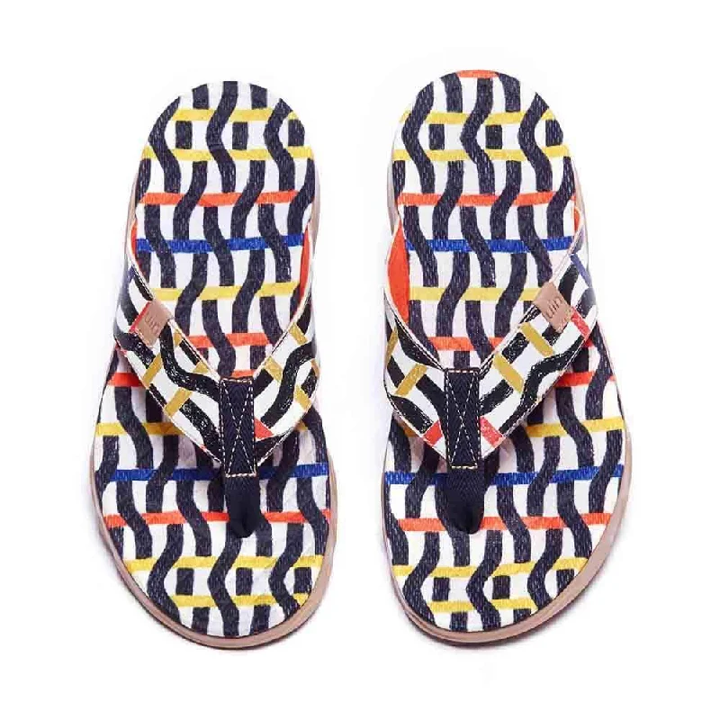 Men's sandals with a pointed toe for a stylish lookWeaving Line Men Majorca Flip Flops