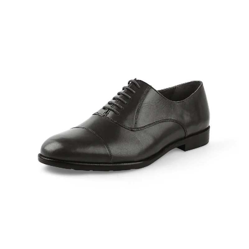 Men's Oxford shoes with a double - buckle strapLondon - Calfi Crust - Black