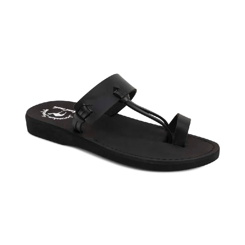 Men's sandals with a padded heelDavid Vegan - Leather Alternative Sandal | Black