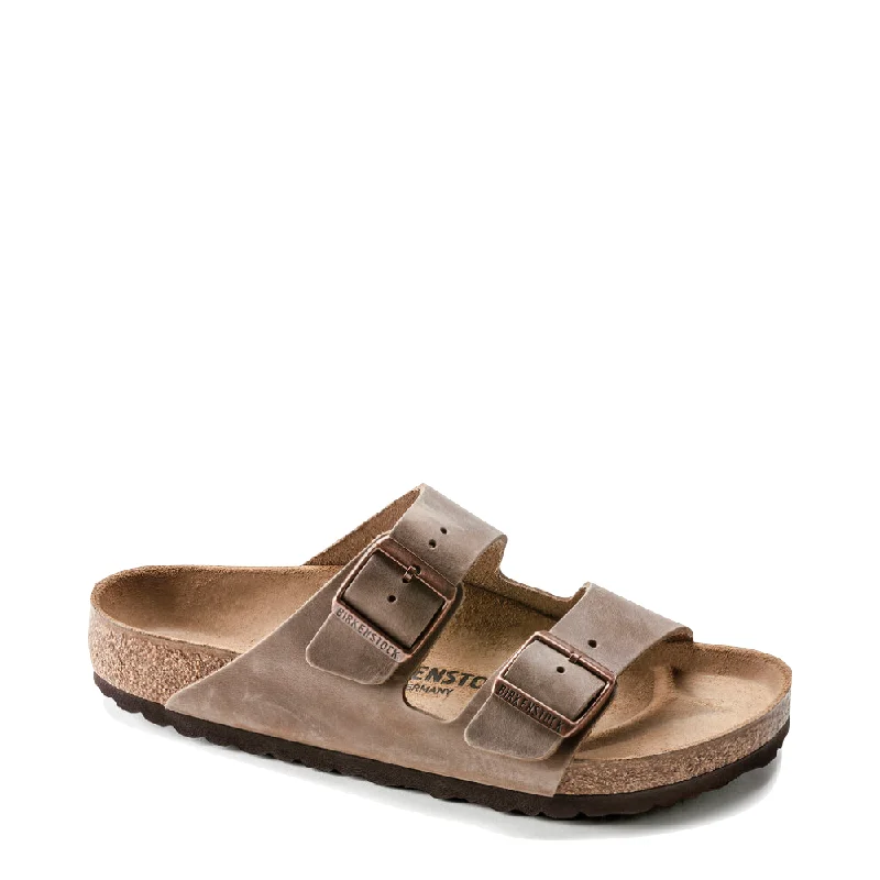 Flip - flop style men's sandals for beach wearFlip - flop style men's sandals for beach wearBirkenstock Arizona Oiled Leather Soft Footbed Sandal in Tobacco Brown