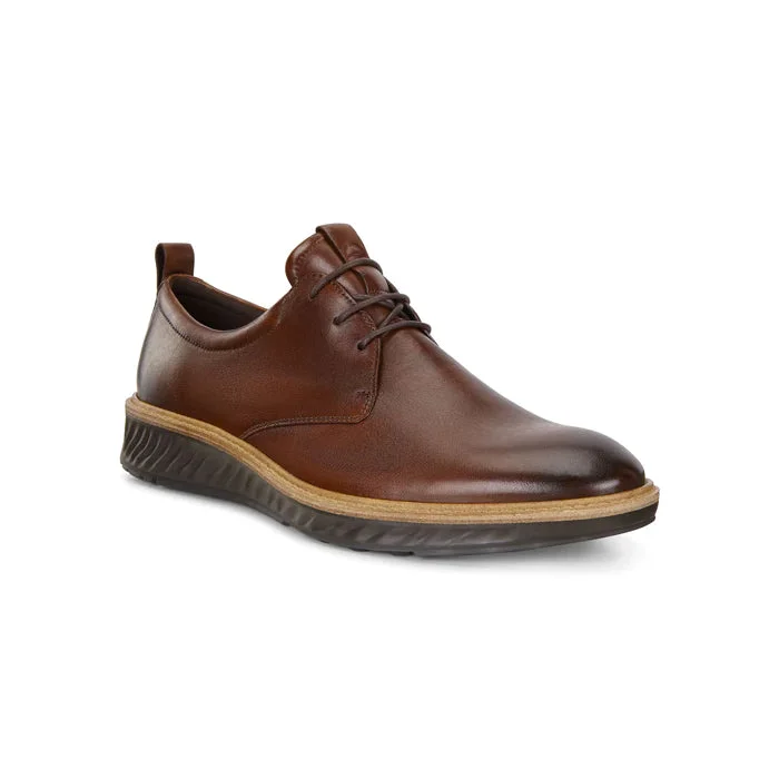 Men's Oxford shoes with a polished leather finishMens Ecco Hybrid Plain Toe Cognac