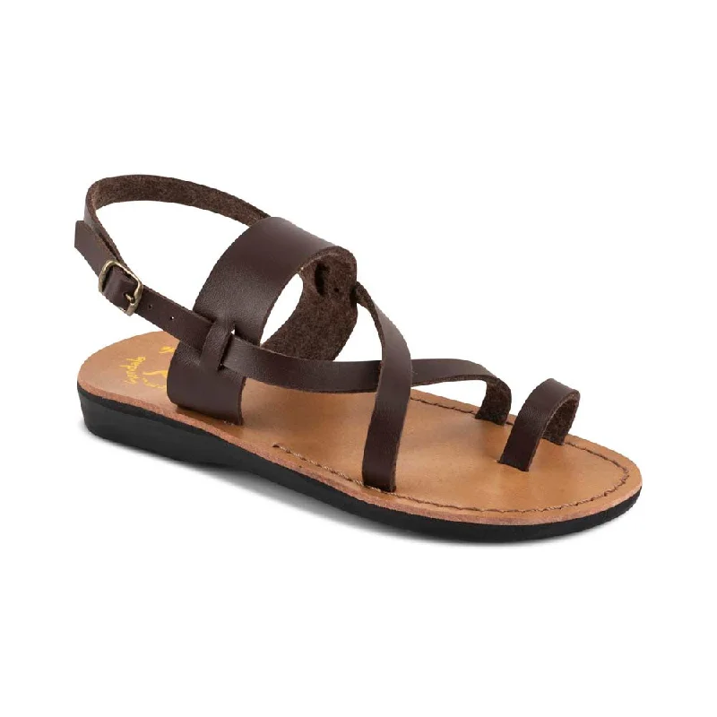 Men's sandals with a flexible sole for easy movementBethany Vegan - Leather Alternative Sandal | Brown