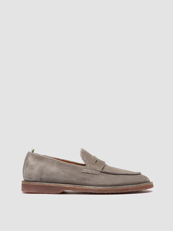 Slip - on men's loafers for easy wearKENT 008 - Taupe Suede Loafers