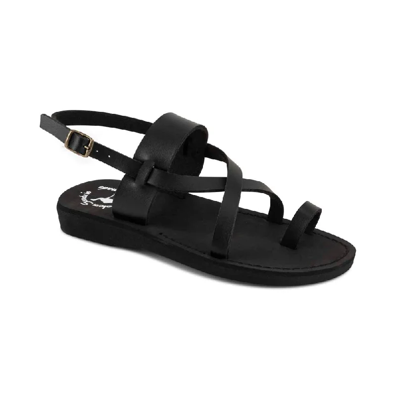 Waterproof men's sandals for water activitiesBethany Vegan - Leather Alternative Sandal | Black